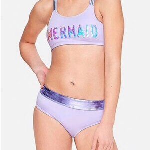 Purple 2 Pcs Justice BikiniSwimsuit Size 16 New